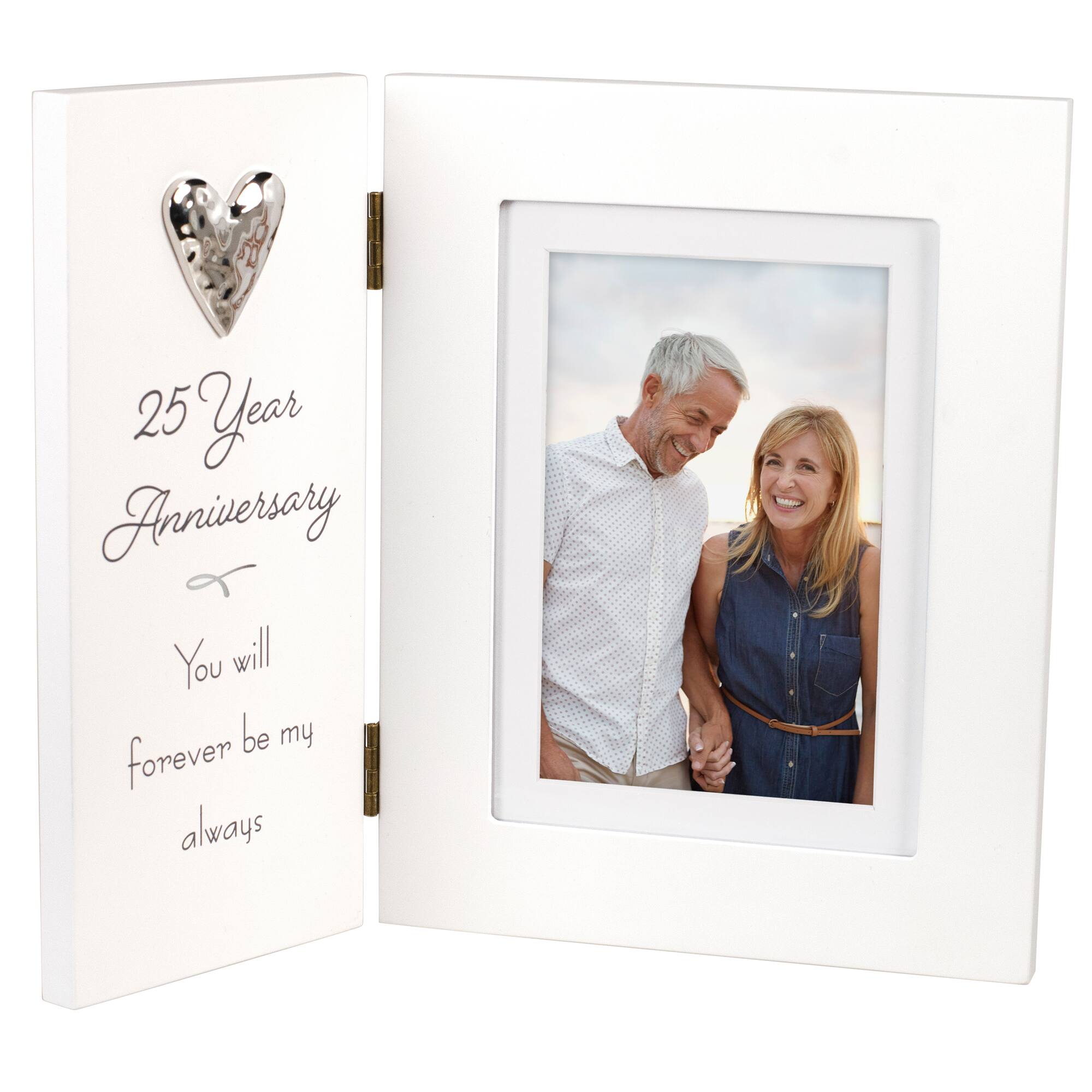 Malden International Designs 25 Year Anniversary 4" x 6" Hinged Frame with Mat